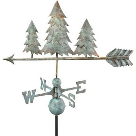 GOOD DIRECTIONS Good Directions Pine Trees Weathervane, Blue Verde Copper 625V1